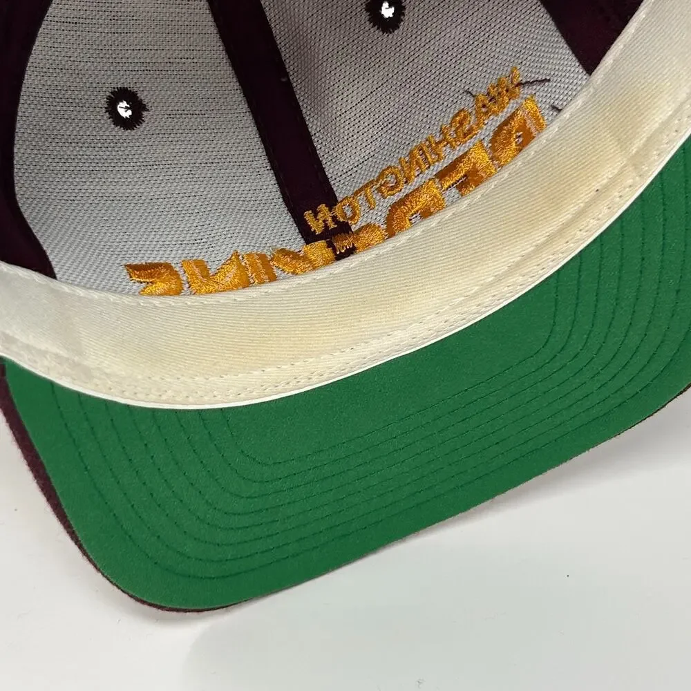Vintage 90s Washington Redskins Hat Baseball Cap Commanders AJD Snapback Red - Picture 5 of 16